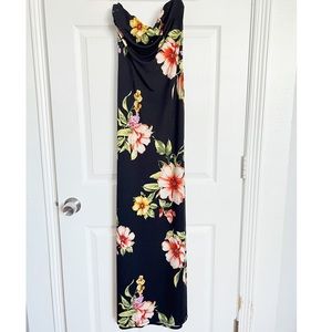 Iris | Floral Strapless Bodycon Maxi Dress
